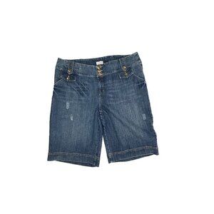 NEW Venezia Lane Bryant Distressed Skimmer Women's size 24 Dark Blue Denim jeans